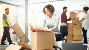 Büroreinigung beim Auszug