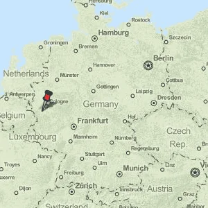 Geographische Karte von Düren Geographische Karte von Düren