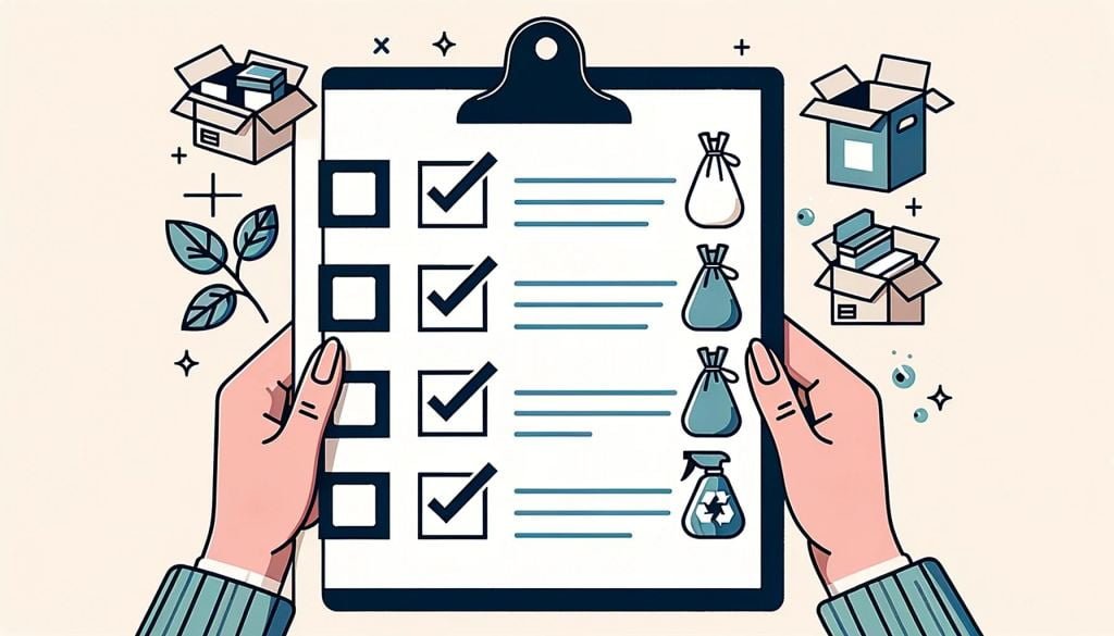 Checkliste zum Entrümpeln